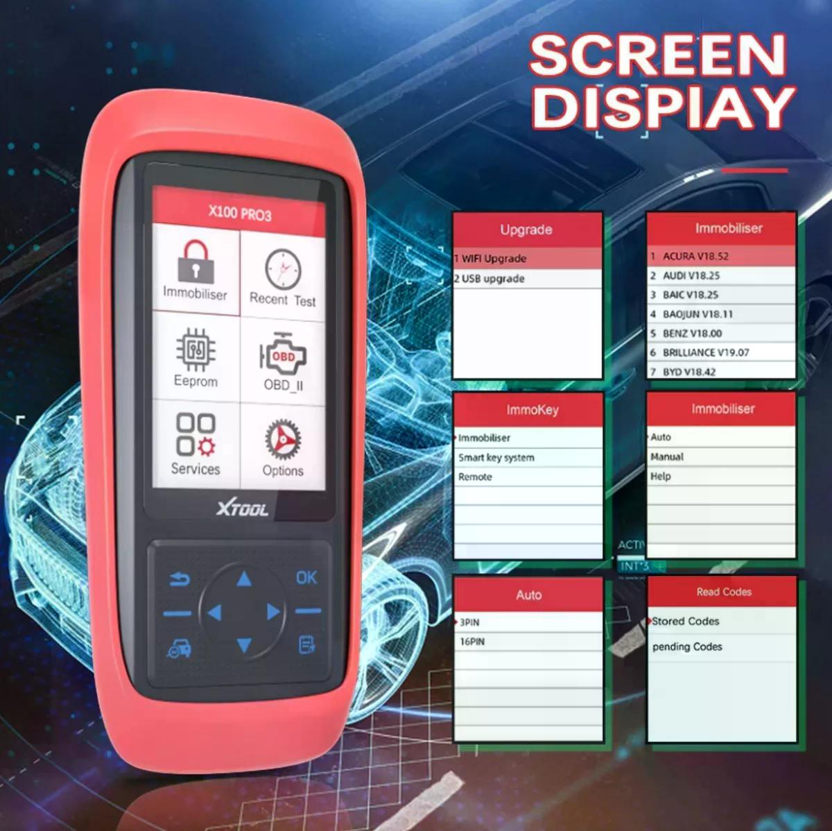 SCANNER OBD2 XTOOL X100 PRO3 LLAVES IMMO EPB EPS TPS OIL ABS - 4