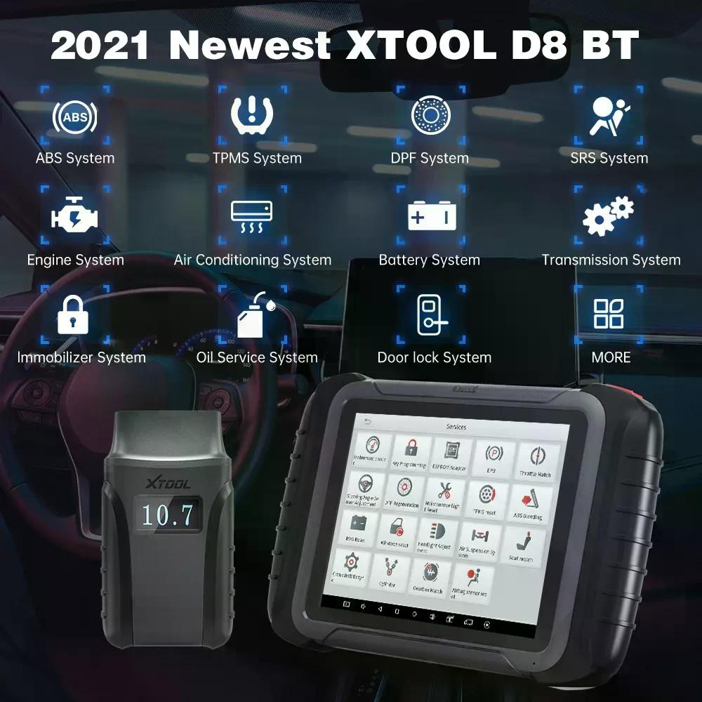 SCANNER MULTIMARCA XTOOL D8 PROFESIONAL DPF SAS ABS SRS 31FN - 2