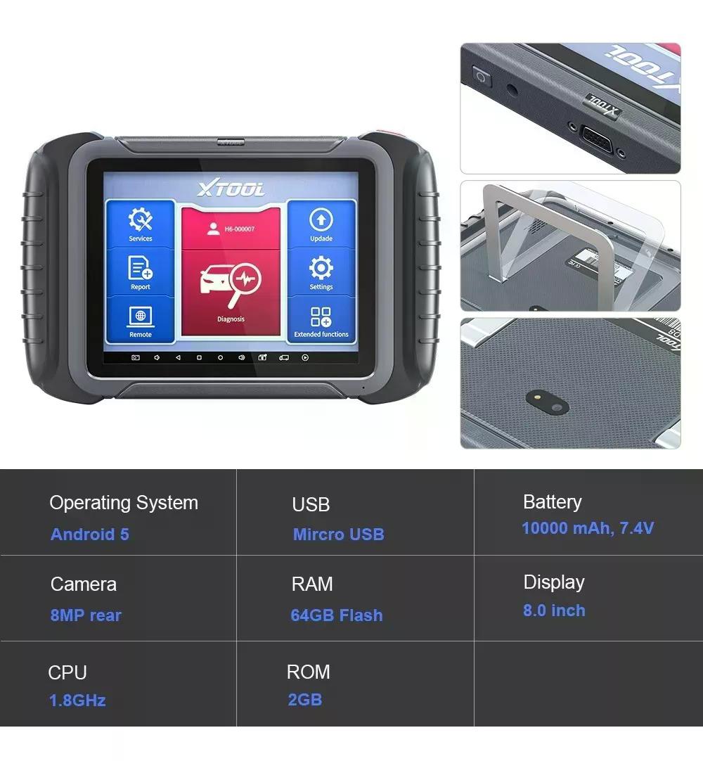 SCANNER MULTIMARCA XTOOL D8 PROFESIONAL DPF SAS ABS SRS 31FN - 3