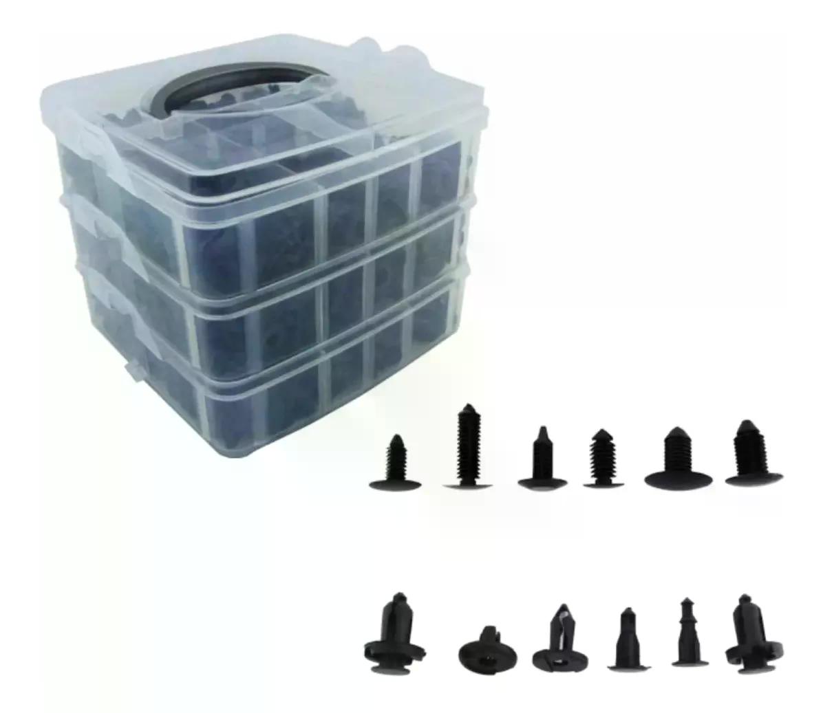 KIT CLIP BROCHE RETENCIÓN PVC PLÁSTICOS AUTO 625 UNIDADES - 1
