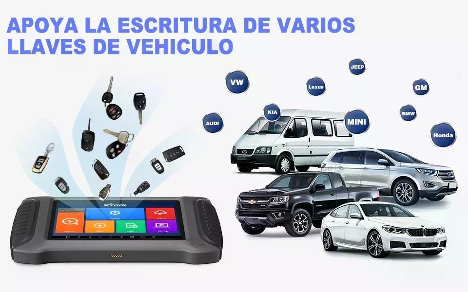 SCANNER AUTOMOTRIZ XTOOL X100 PAD 3 SE LLAVES EEPROM ADAPTER - 8