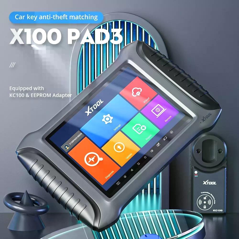 SCANNER AUTOMOTRIZ XTOOL X100 PAD 3 LLAVES KC100 Y EEPROM AD - 2