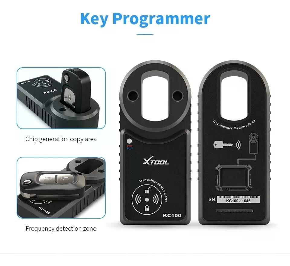 SCANNER AUTOMOTRIZ XTOOL X100 PAD 3 LLAVES KC100 Y EEPROM AD - 7