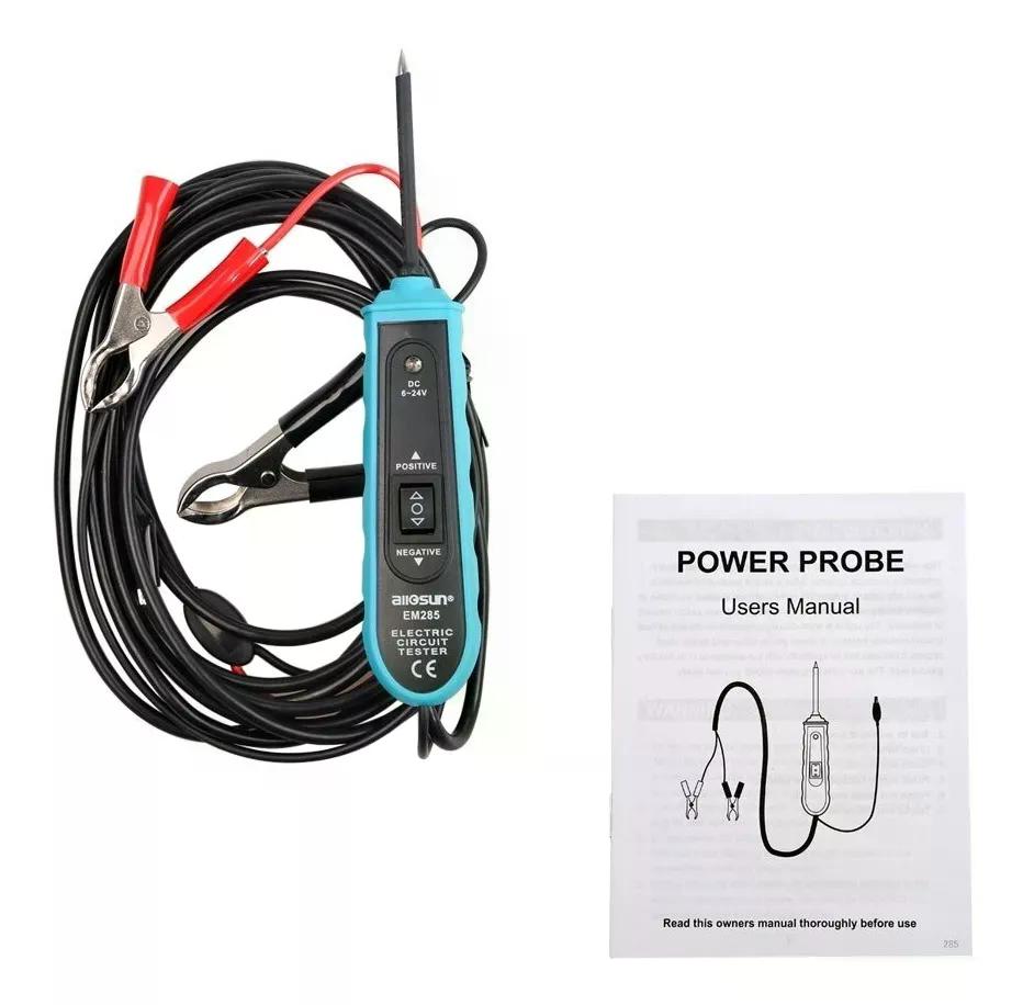 PROBADOR CIRCUITO AUTOMOTRIZ ELÉCTRICO EM285 6V A 24V DC - 5
