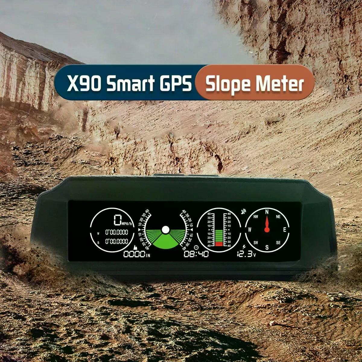 MEDIDOR VELOCIDAD AUTOOL X90 GPS PENDIENTE INCLINÓMETRO BRÚJULA 4X4 - 6