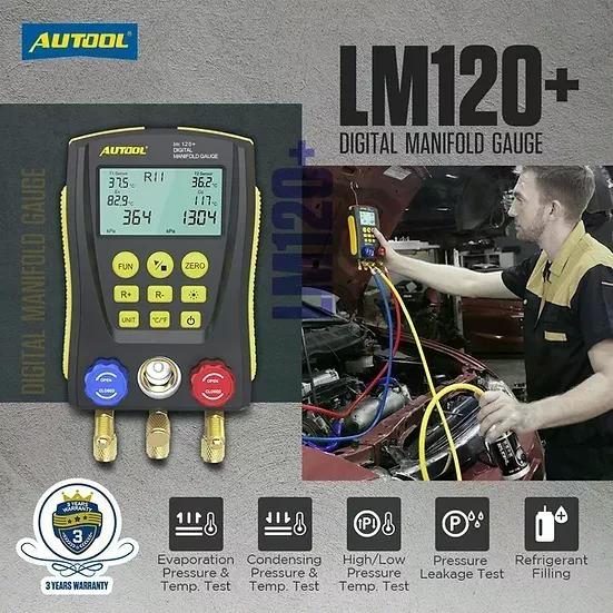 MEDIDOR DE VACÍO AUTOOL LM120+ DIGITAL PARA REFRIGERACIÓN HV - 2