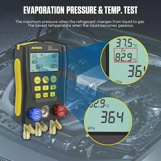 MEDIDOR DE VACÍO AUTOOL LM120+ DIGITAL PARA REFRIGERACIÓN HV - 3