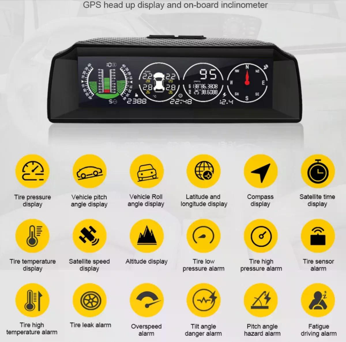 MEDIDOR VELOCIDAD AUTOOL X91 GPS INCLINÓMETRO BRÚJULA TPMS BRÚJULA - 3