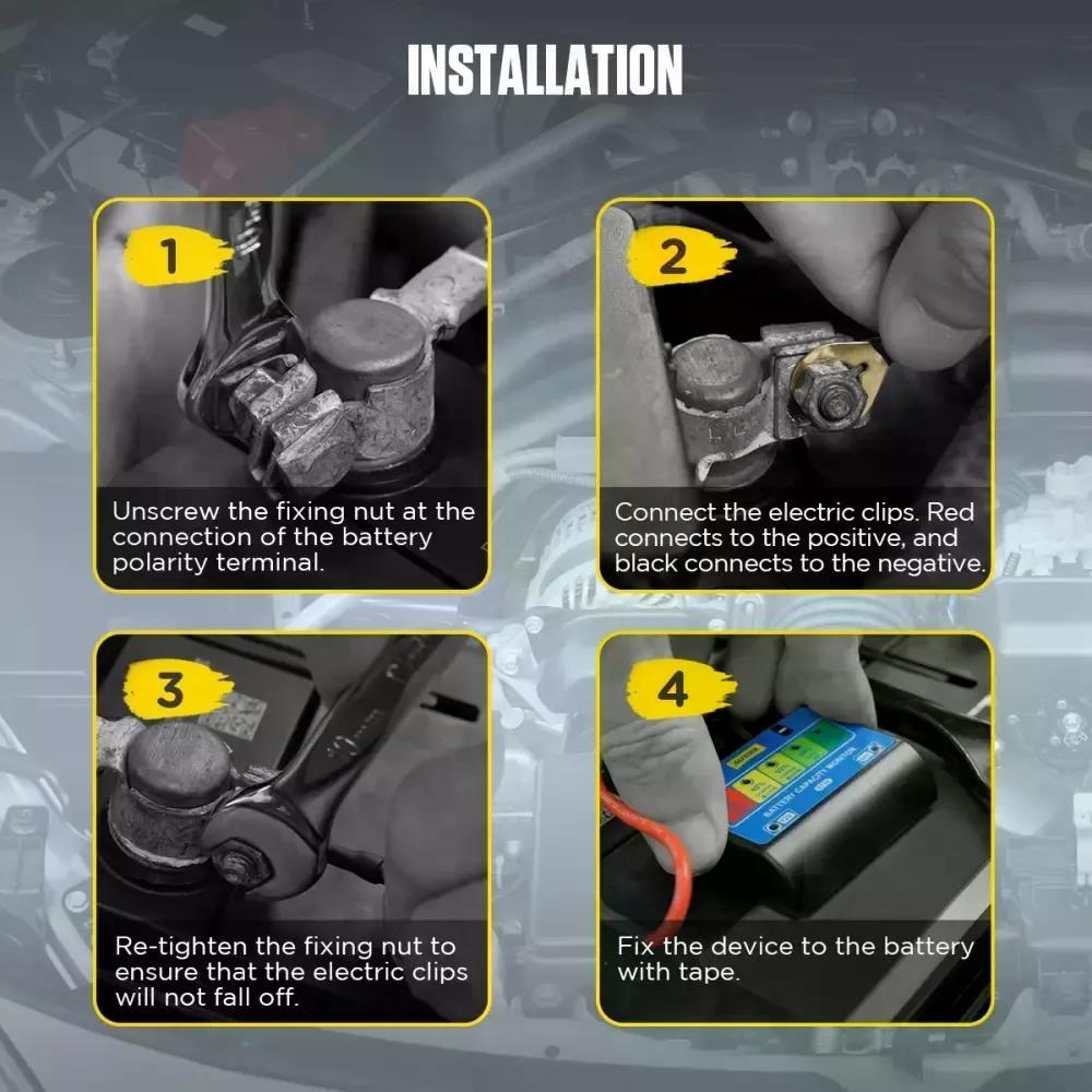 PROBADOR DE BATERÍA AUTOOL 12-24V BT60 - 6