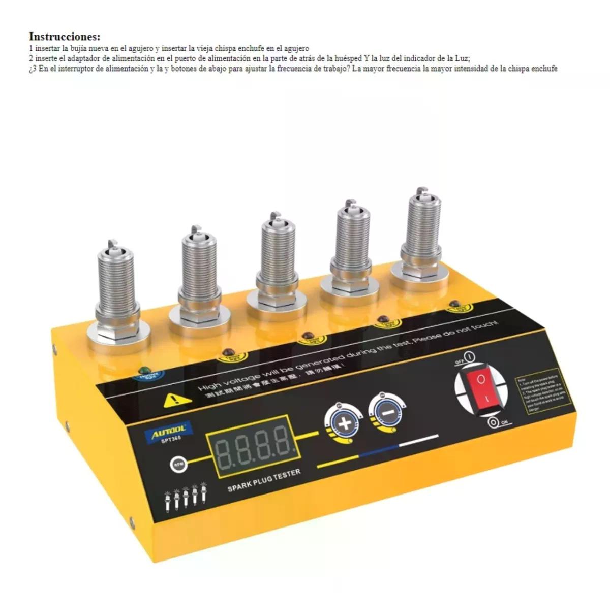 PROBADOR AUTOOL DE BUJÍA SP360 DE ENCENDIDO DIAGNOSTICO AUTOMOTRIZ - 8