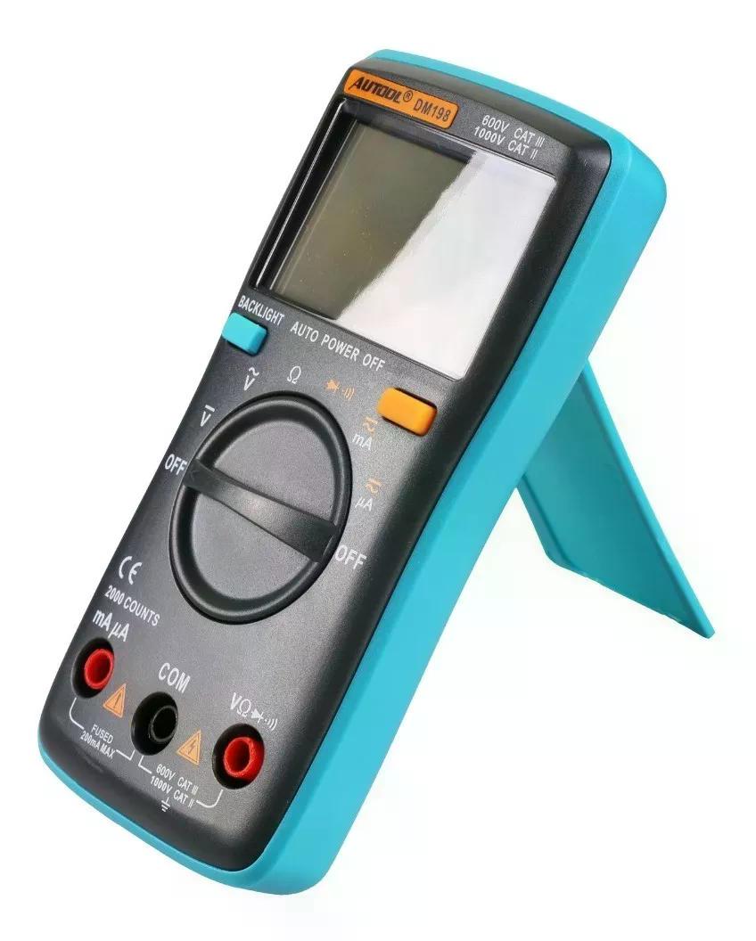 MULTITESTER MULTIMETRO AMPERIMETRO VOLTIMETRO AUTOOL DM201 - 5