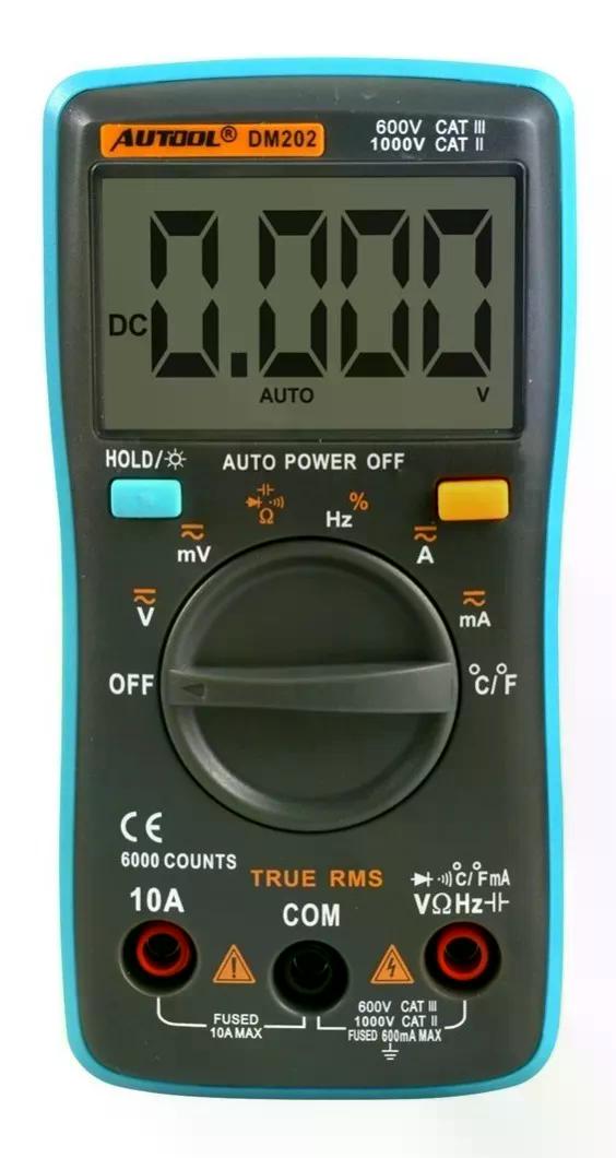 MULTITESTER MULTIMETRO AMPERIMETRO VOLTIMETRO AUTOOL DM202 - 4