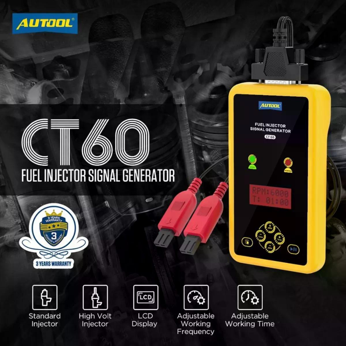 PROBADOR AUTOOL INYECTOR CT60 DE COMBUSTIBLE DIÉSEL BOMBA - 3