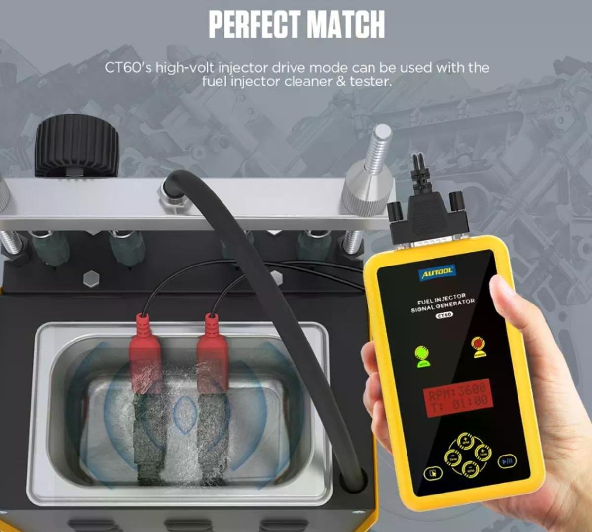PROBADOR AUTOOL INYECTOR CT60 DE COMBUSTIBLE DIÉSEL BOMBA - 5