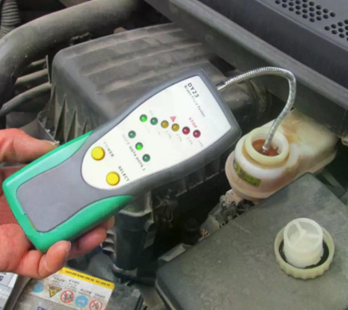PROBADOR DE LÍQUIDO DE FRENOS AUTOMOTRIZ DUOYI DY23 - 2
