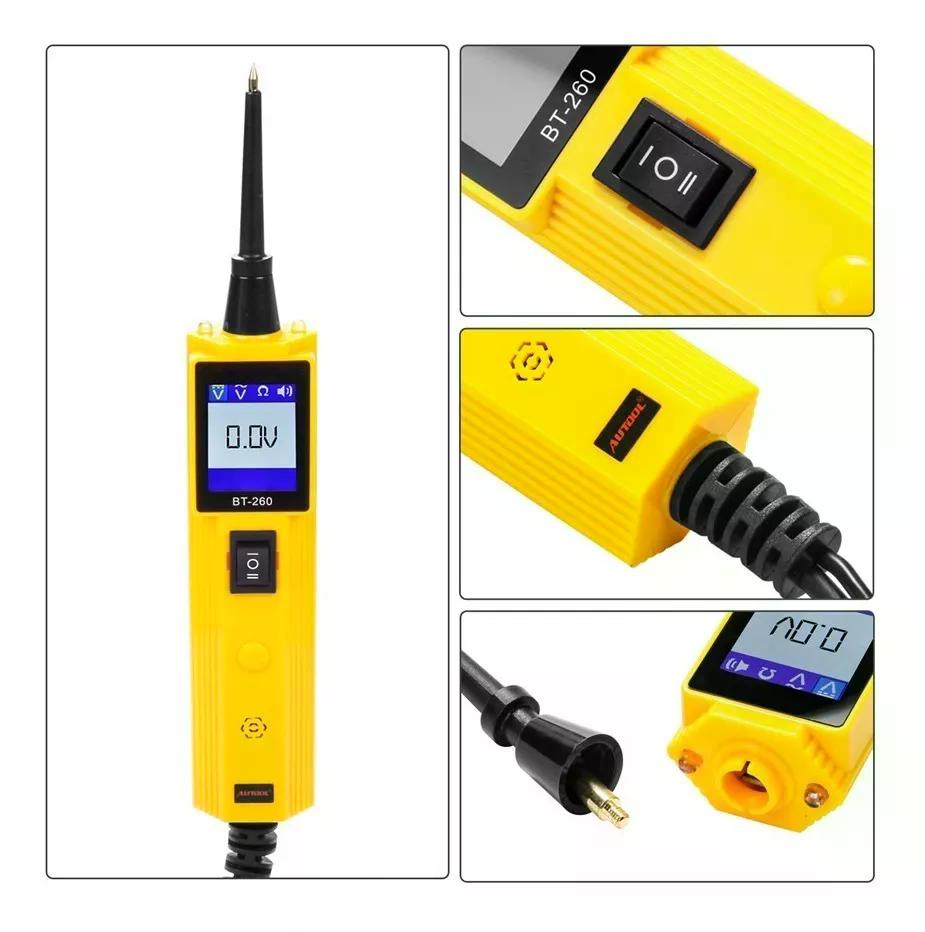 PROBADOR AUTOOL CIRCUITO AUTOMOTRIZ ELÉCTRICO BT260 12V - 2