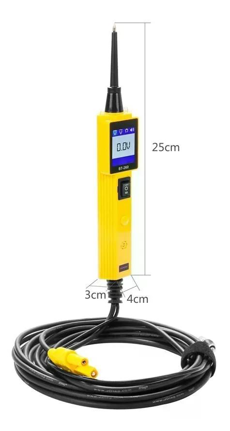 PROBADOR AUTOOL CIRCUITO AUTOMOTRIZ ELÉCTRICO BT260 12V - 6