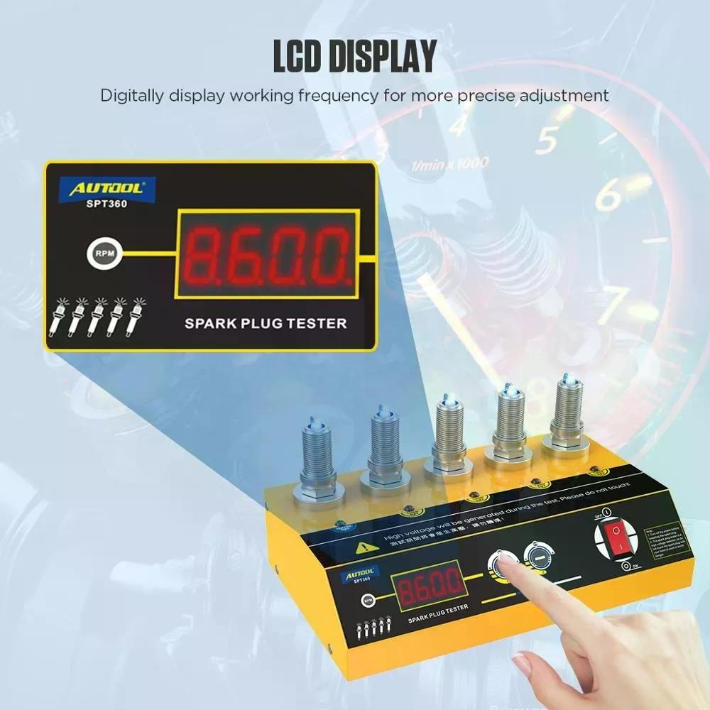 PROBADOR AUTOOL DE BUJÍA SPT360 ENCENDIDO DIAGNOSTICO AUTOMOTRIZ - 5
