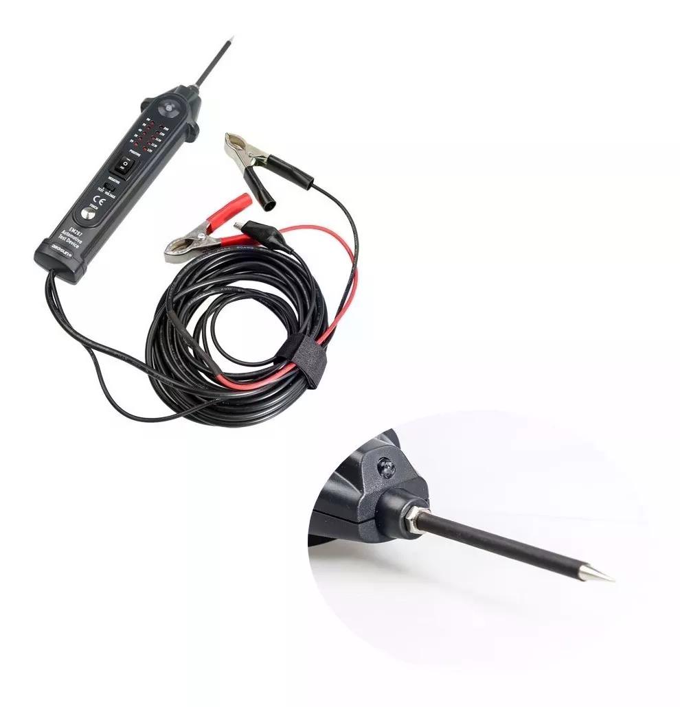 PROBADOR CORTO CIRCUITO AUTOMOTRIZ ELÉCTRICO EM287 12V A 24V - 3