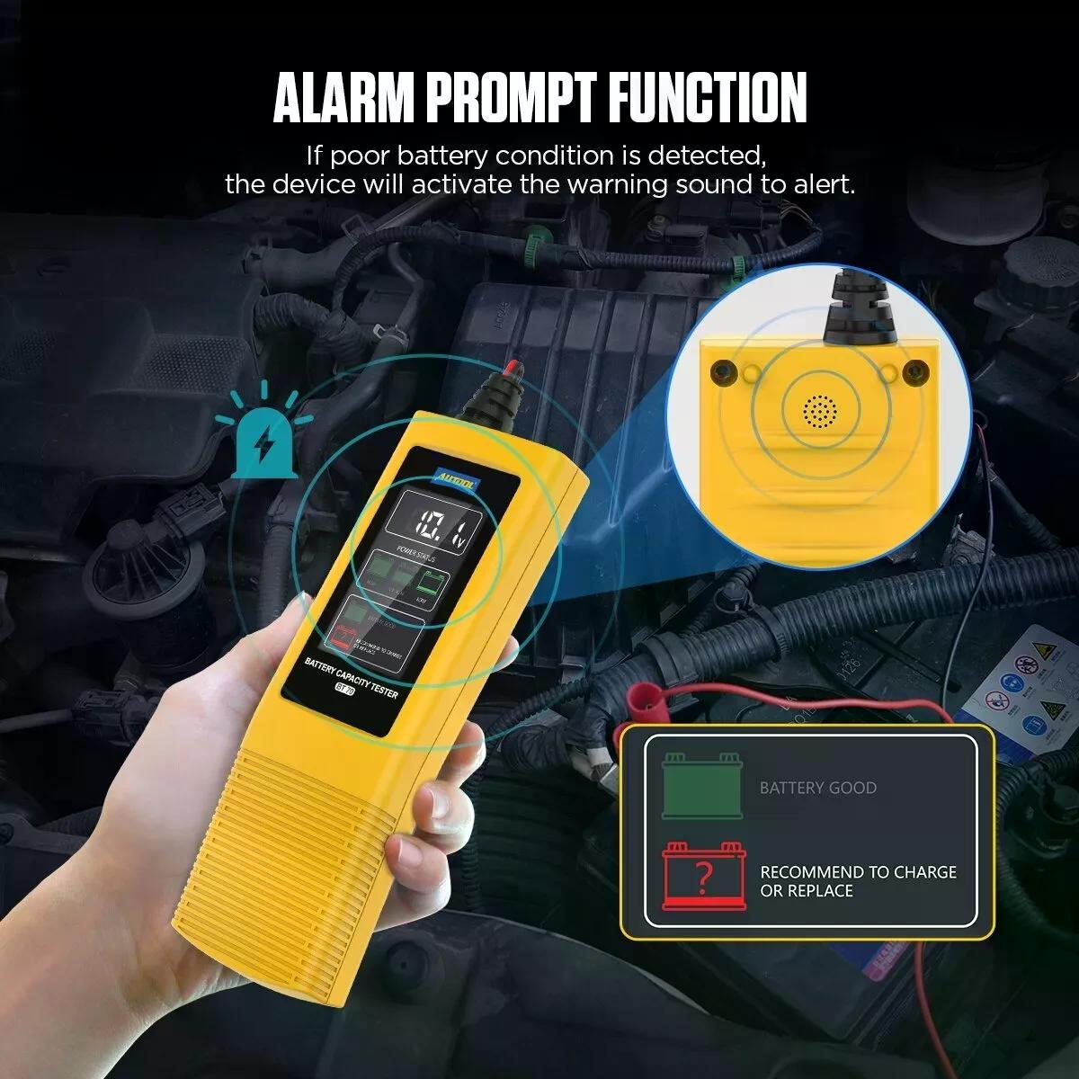 PROBADOR AUTOOL DE CARGA DE BATERÍA BT70 - 9