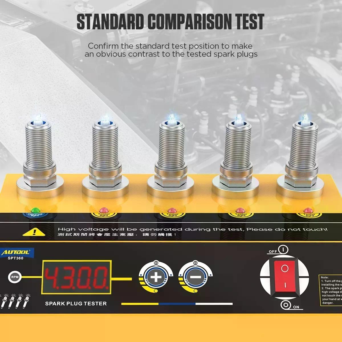 PROBADOR AUTOOL DE BUJÍAS SPT360 DE ENCENDIDO 12V AUTOMOTRIZ - 3
