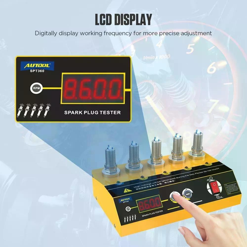 PROBADOR AUTOOL DE BUJÍAS SPT360 DE ENCENDIDO 12V AUTOMOTRIZ - 6