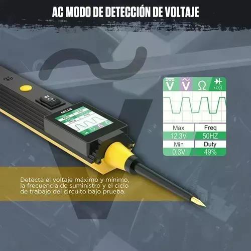 PROBADOR AUTOOL CIRCUITO AUTOMOTRIZ ELÉCTRICO BT250 12V - 4