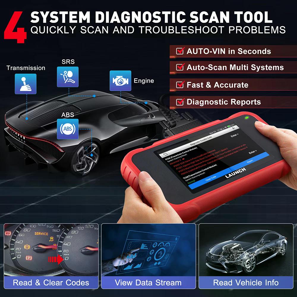 SCANNER LAUNCH CRP 129E V2 AUTOMOTRIZ MULTIMARCA PROFESIONAL - 2