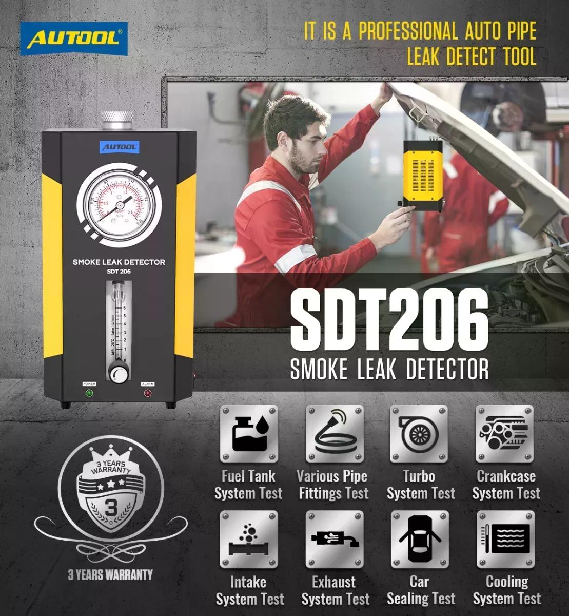 DETECTOR AUTOOL FUGAS DE HUMO SDT206 / NUEVA VERSIÓN - 2