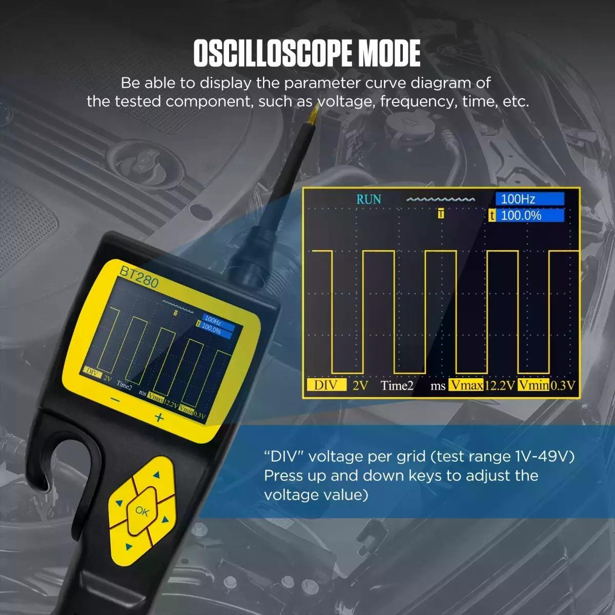 PROBADOR AUTOOL DE CIRCUITO BT280 OSCILOSCOPIO PUNTA LÓGICA - 7