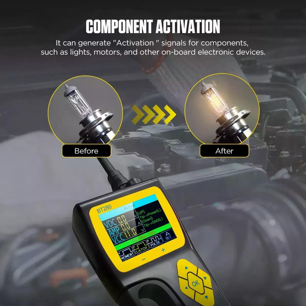 PROBADOR AUTOOL DE CIRCUITO BT280 OSCILOSCOPIO PUNTA LÓGICA - 8