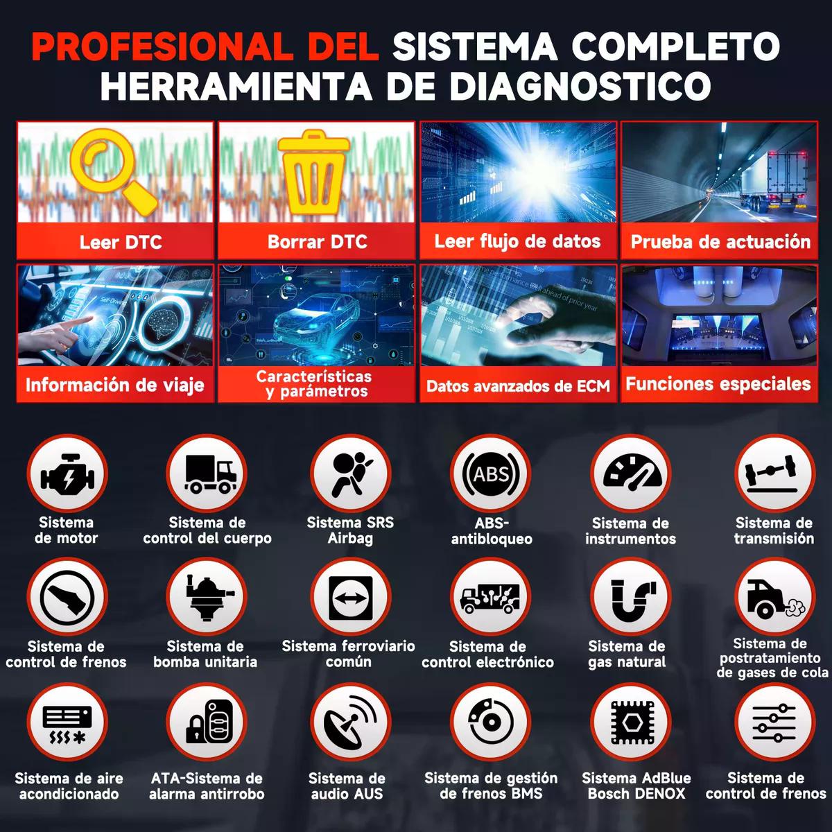 ESCÁNER AUTOMOTRIZ LAUNCH X431 V+ SMARTLINK HD CAMIÓN 24V - 7