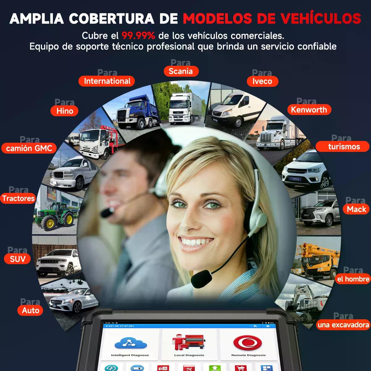 ESCÁNER AUTOMOTRIZ LAUNCH X431 V+ SMARTLINK HD CAMIÓN 24V - 9