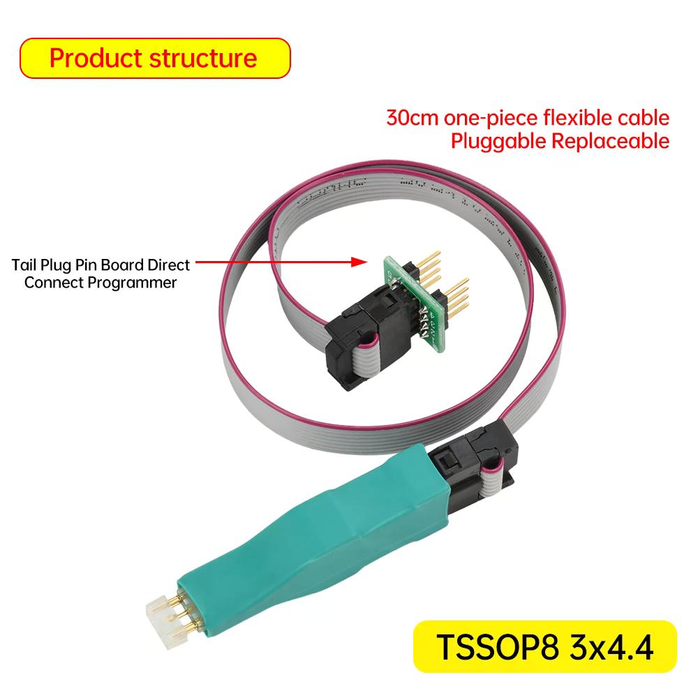 CABLE PINZA TSSOP8 3X4.4 SIMIL 3M TACHO DIGIPROG PROGRAMADOR - 2