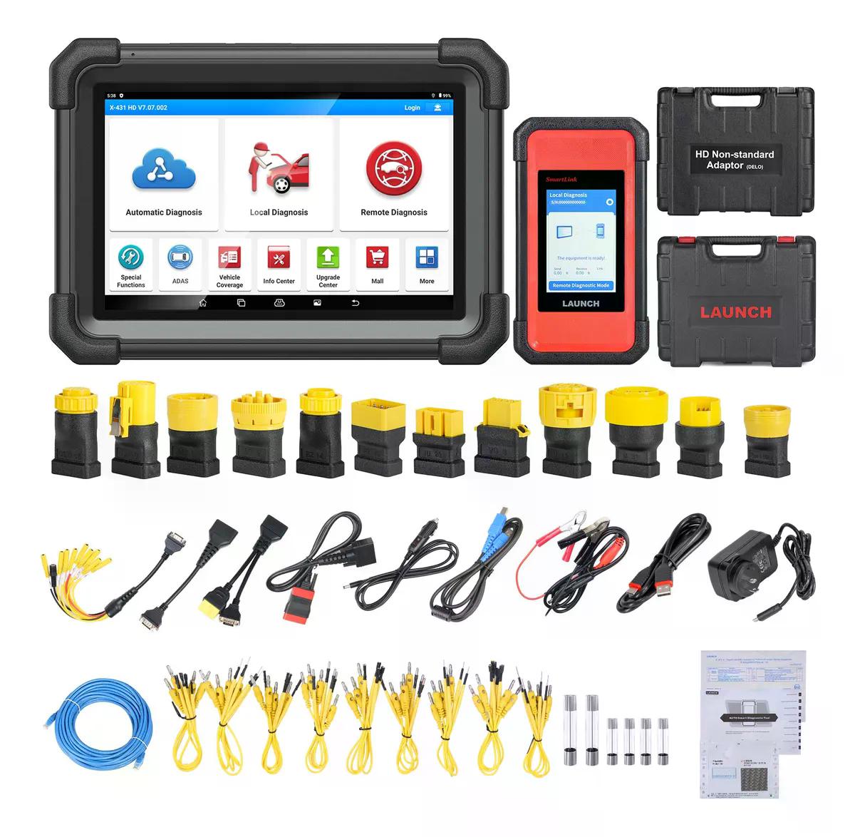 SCANNER  LAUNCH X431 V+ SMARTLINK HD PROFESIONAL MAQUINA 24V - 6