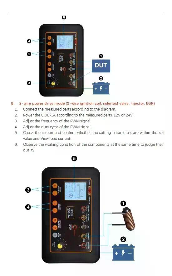 PROBADOR DE BOBINA DE ENCENDIDO DE AUTOMOVIL QDB-3A DETECTOR - 7