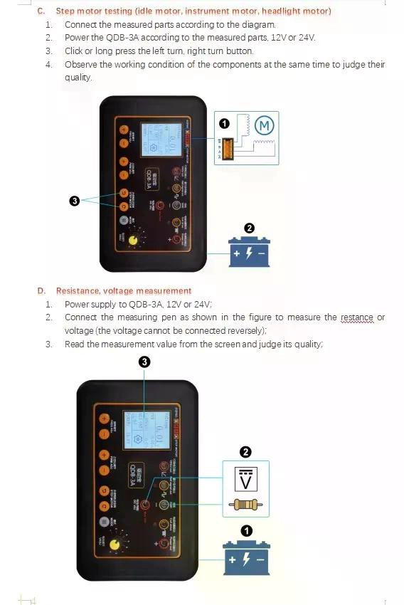 PROBADOR DE BOBINA DE ENCENDIDO DE AUTOMOVIL QDB-3A DETECTOR - 8
