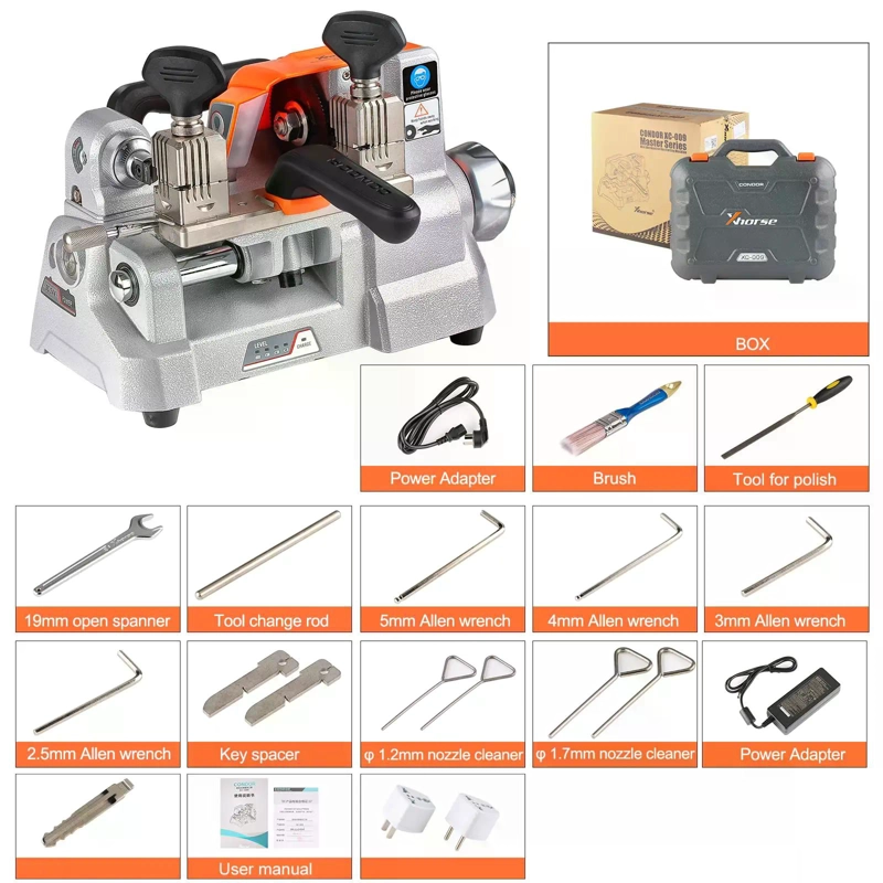 CORTADORA DE LLAVES XHORSE CONDOR XC-009 CON BATERIA XC009 - 7