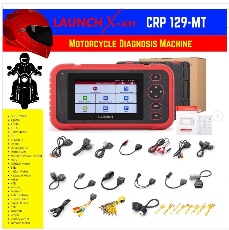 SCANNER  MOTOS LAUNCH CRP129 MT CON SISTEMA COMPLETO OBD - 2