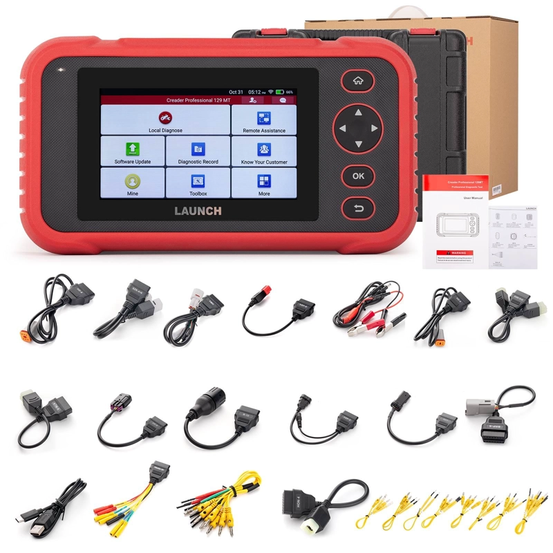 SCANNER  MOTOS LAUNCH CRP129 MT CON SISTEMA COMPLETO OBD - 5