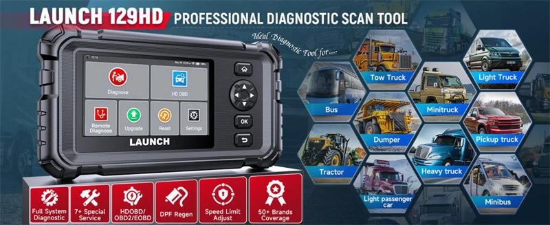 LAUNCH CRP129 HD ESCANER OBD2 MULTIMARCAS PROFESIONAL TACTIL - 2