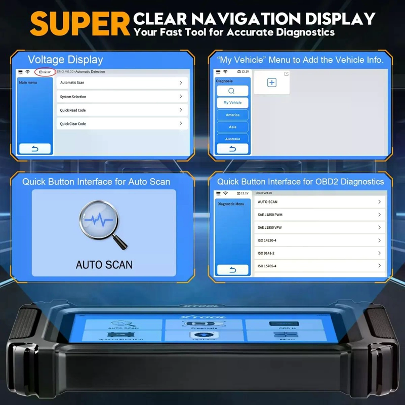 SCANNER  AUTOMOTRIZ  XTOOL D5S  TACTIL 16 FUNCIONES ESPECIAL - 5