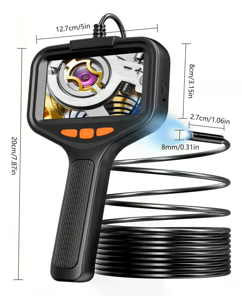 ENDOSCOPIO BOROSCOPIO INDUSTRIAL 1080P CAMARA AUTOMOTRIZ 2M - 1