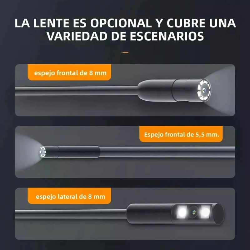 ENDOSCOPIO BOROSCOPIO INDUSTRIAL 1080P CAMARA AUTOMOTRIZ 2M - 7