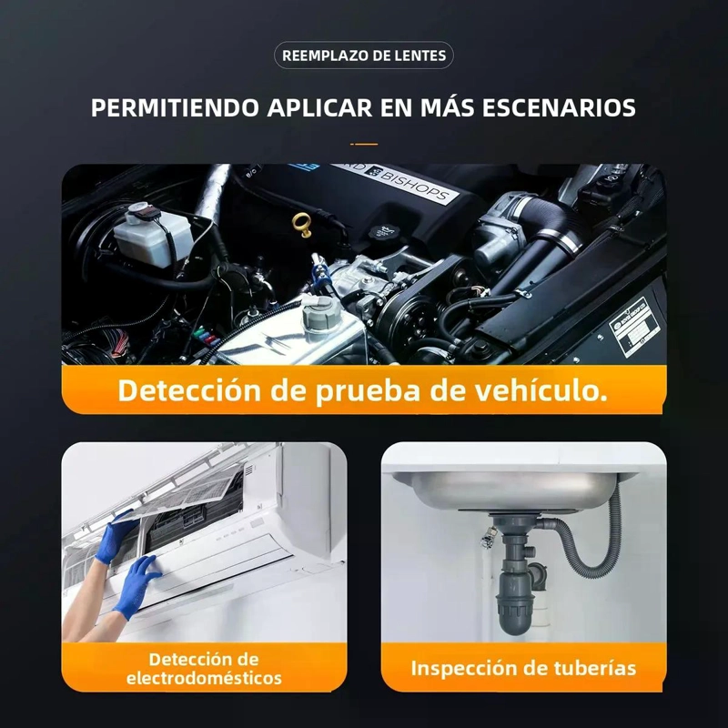 ENDOSCOPIO BOROSCOPIO INDUSTRIAL 1080P CAMARA AUTOMOTRIZ 2M - 9