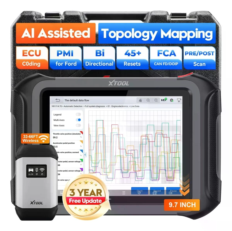 SCANNER AUTOMOTRIZ PROFESIONAL XTOOL PAD D9S BIDIRECCIONAL - 1