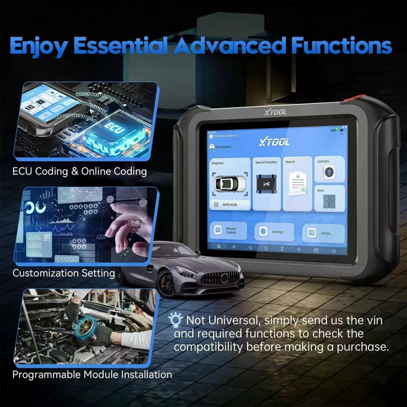 SCANNER AUTOMOTRIZ PROFESIONAL XTOOL PAD D9S BIDIRECCIONAL - 7