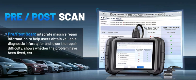 SCANNER MULTIMARCA XTOOL D8S PROFESIONAL DPF SAS ABS SRS +42 - 8