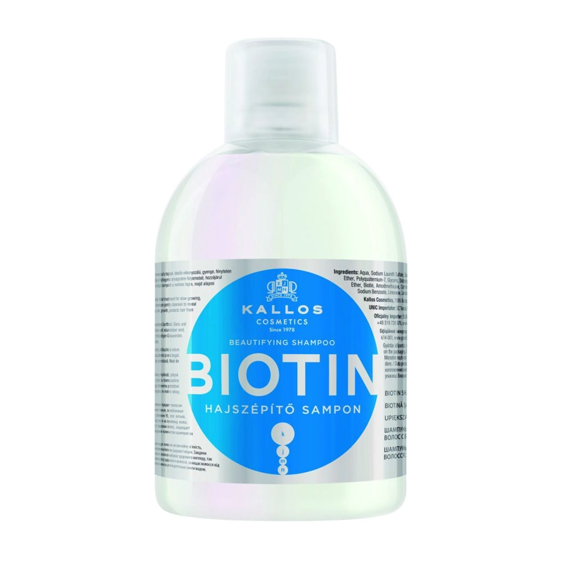 SHAMPOO KALLOS BIOTIN PARA CABELLOS DEBILITADOS 1000ML - 1