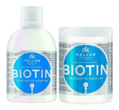 KALLOS Máscara Biotin Para Cabellos Debilitados 1000ML - 2